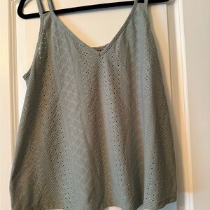 SHEIN Green Boxy Camisole Tank Top